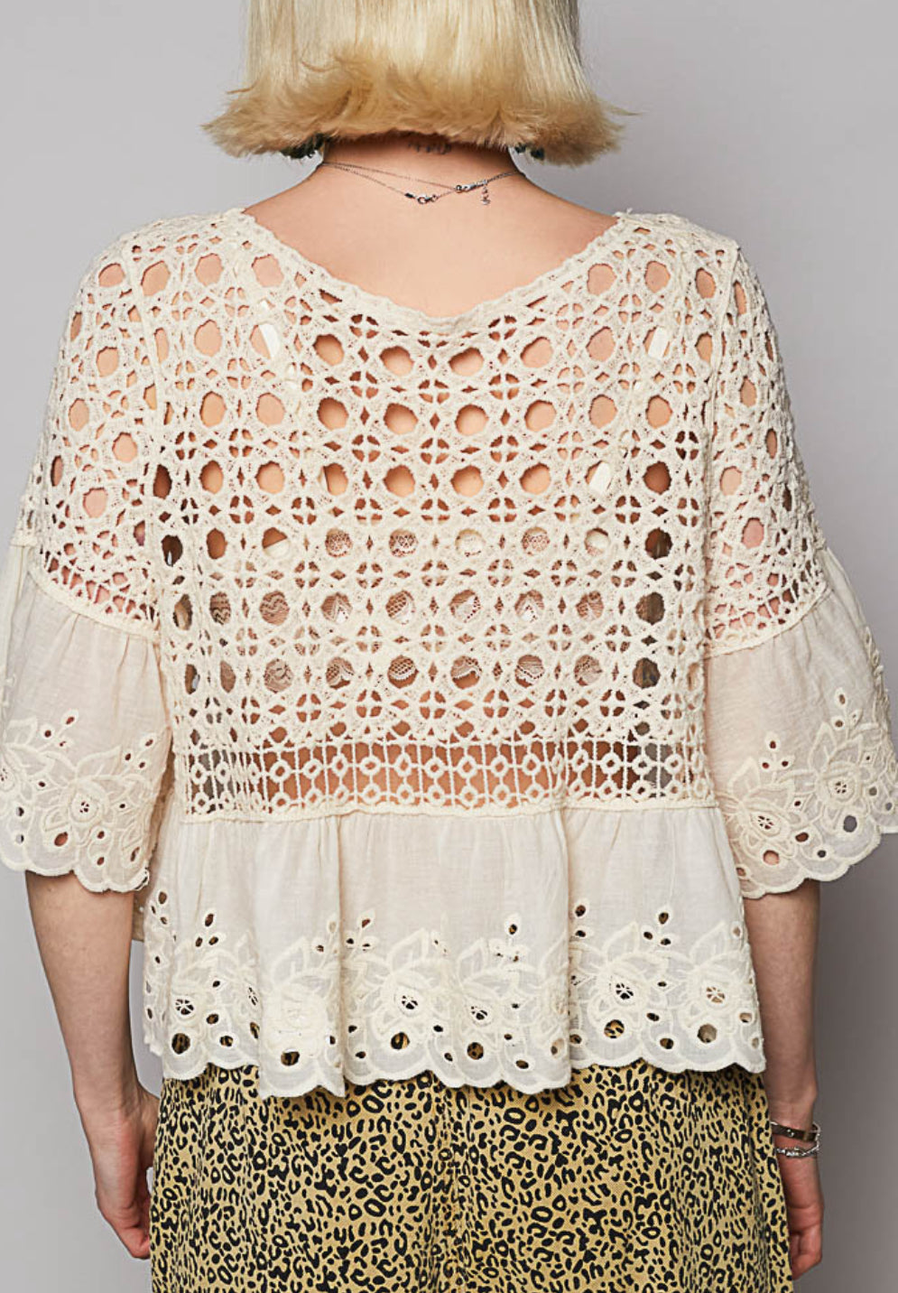 PREORDER- POL Crochet Top