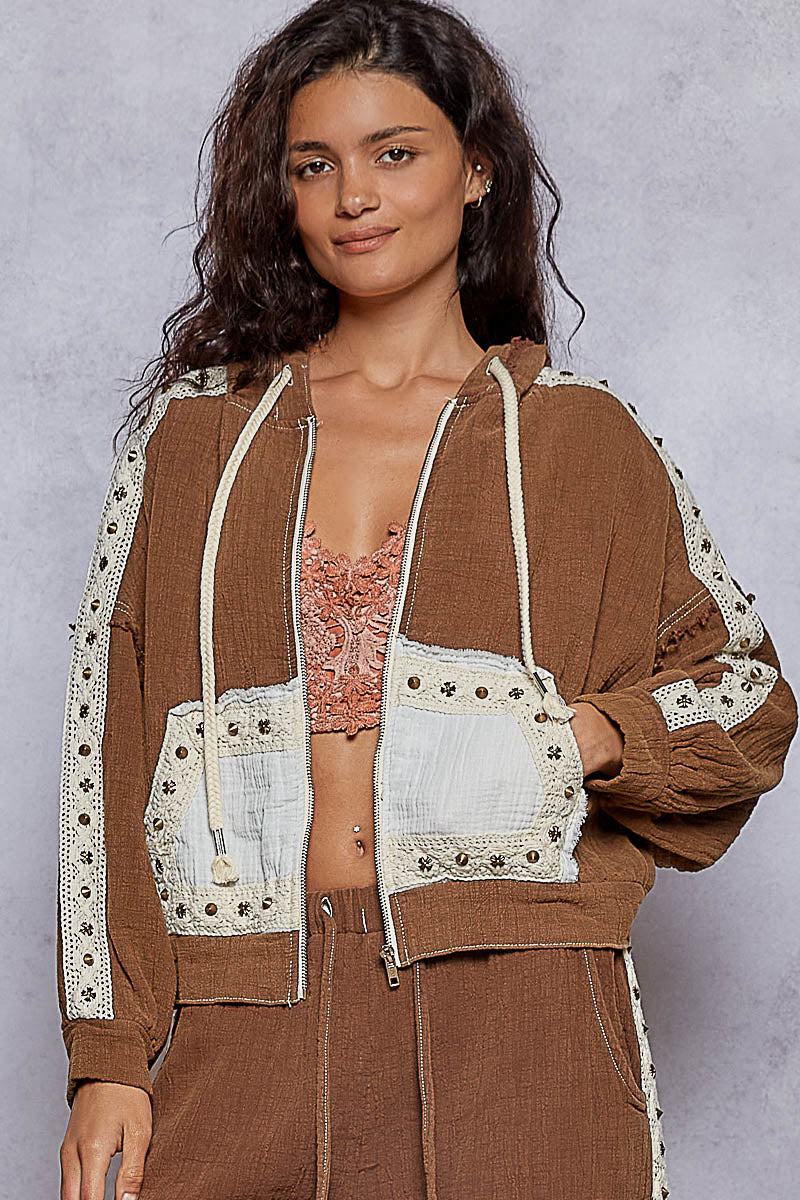 POL Stud Hoodie