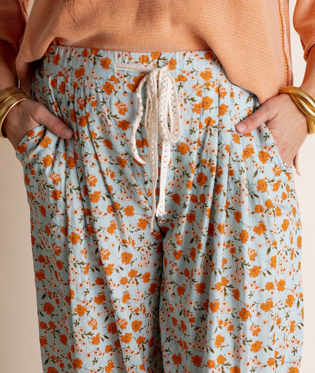 POL Boho Floral Jogger