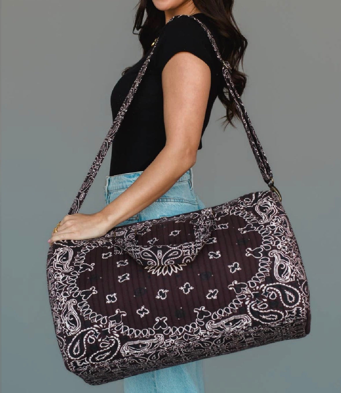 Brown Bandana Duffel