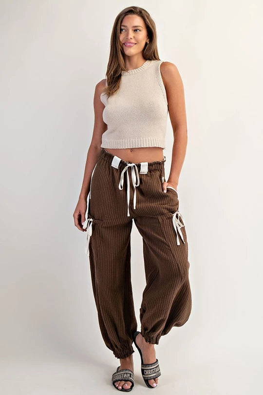 Eesome Striped Drawstring Jogger