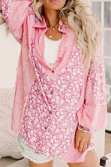POL Bandana Floral Print Top