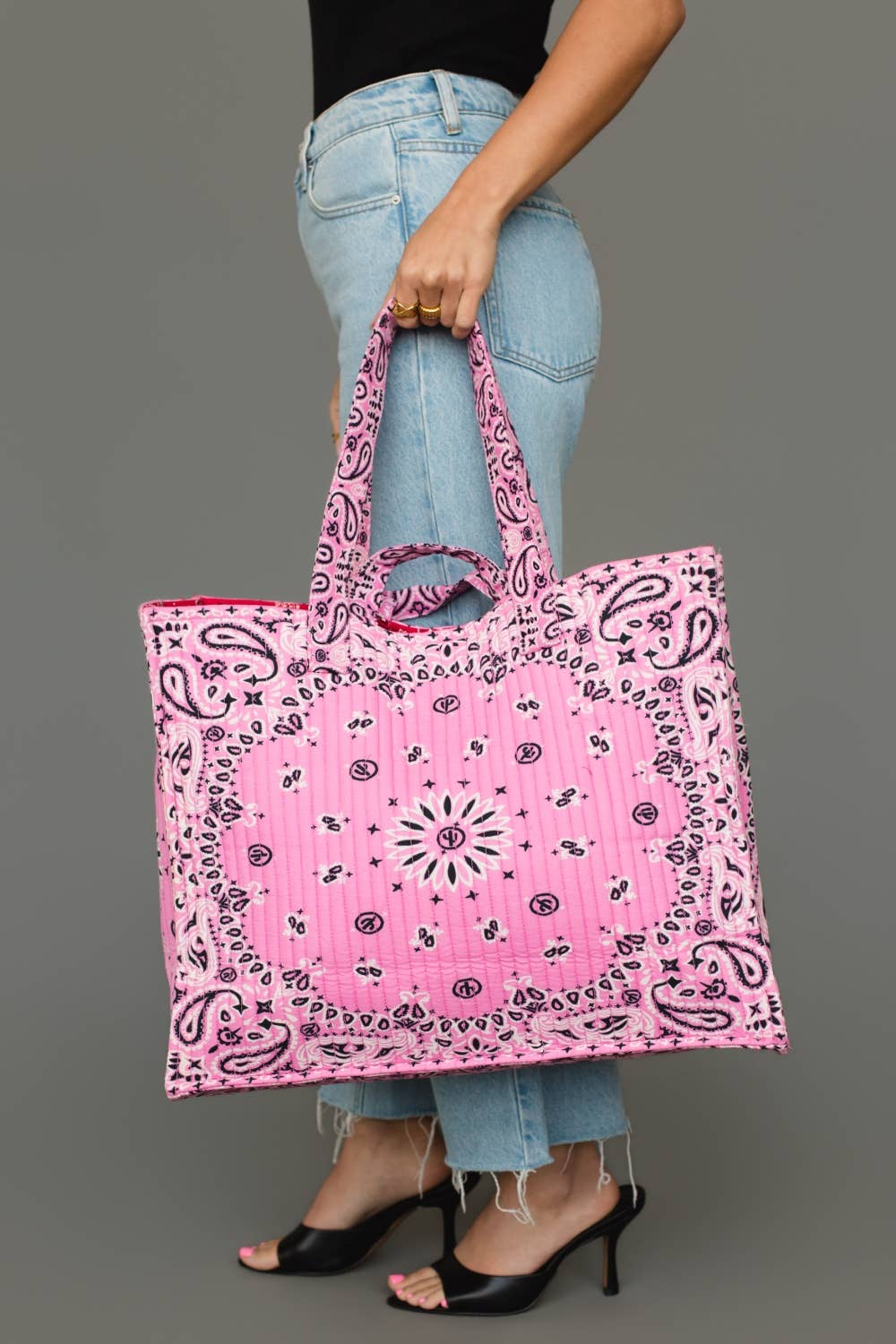 Pink Bandana Tote