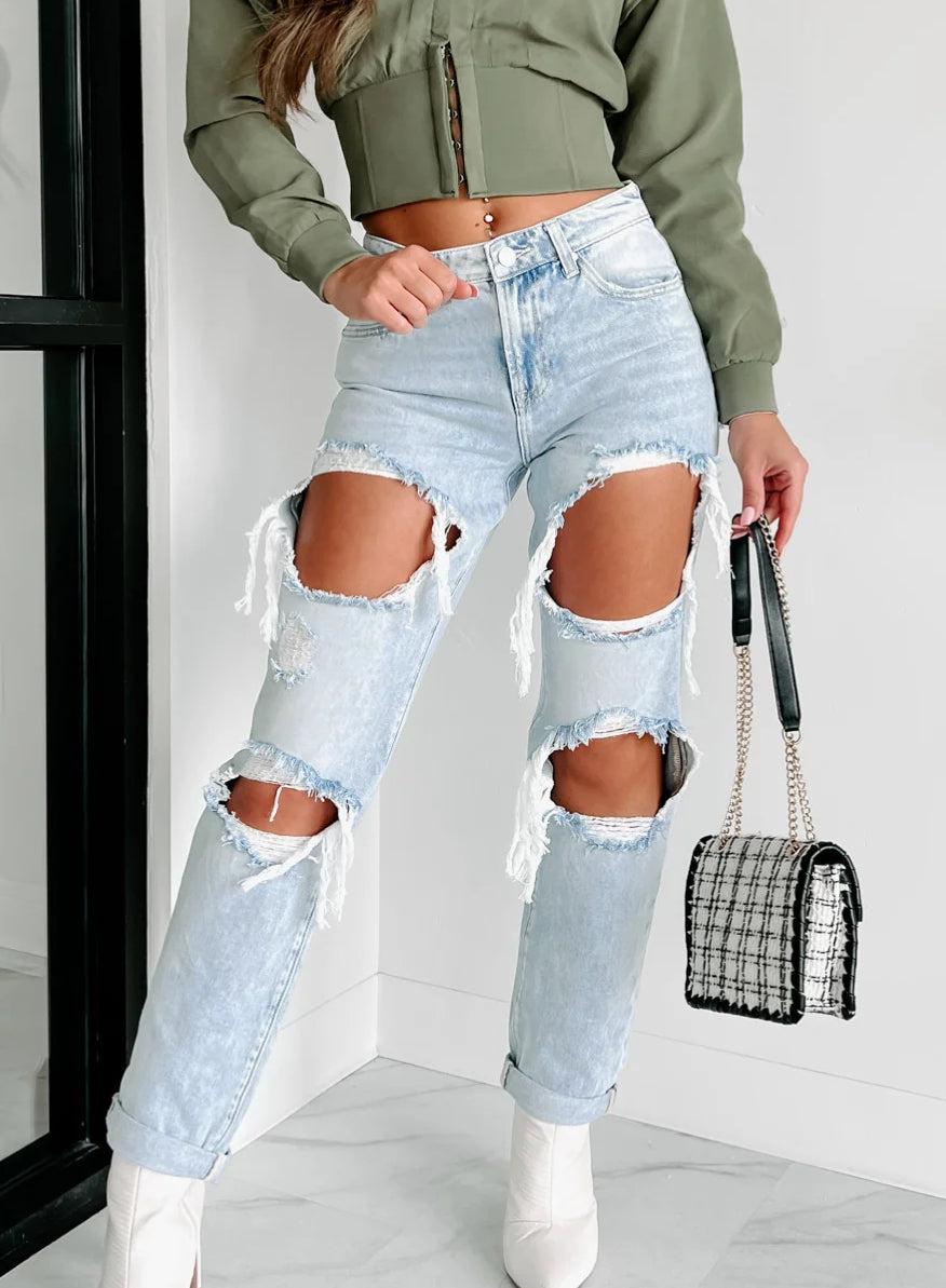 HIGH RISE BAGGY JEANS