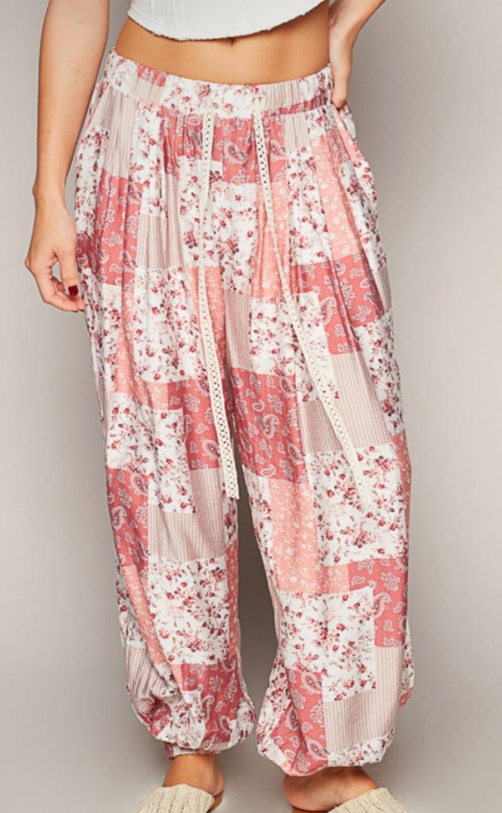 PREORDER - POL Boho Floral Jogger