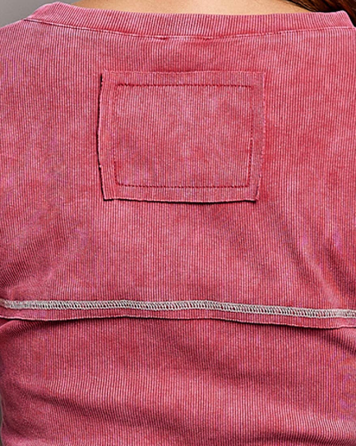 PREORDER- POL Lace Vintage Wash Crop Top