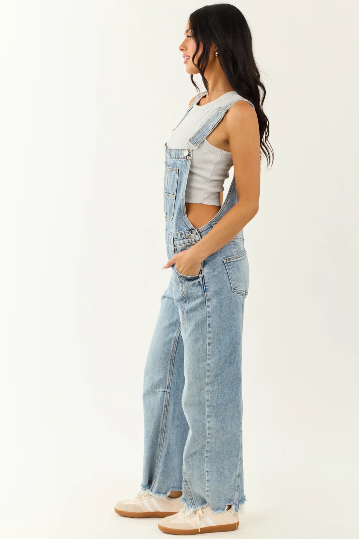 Saige Barrel Overalls