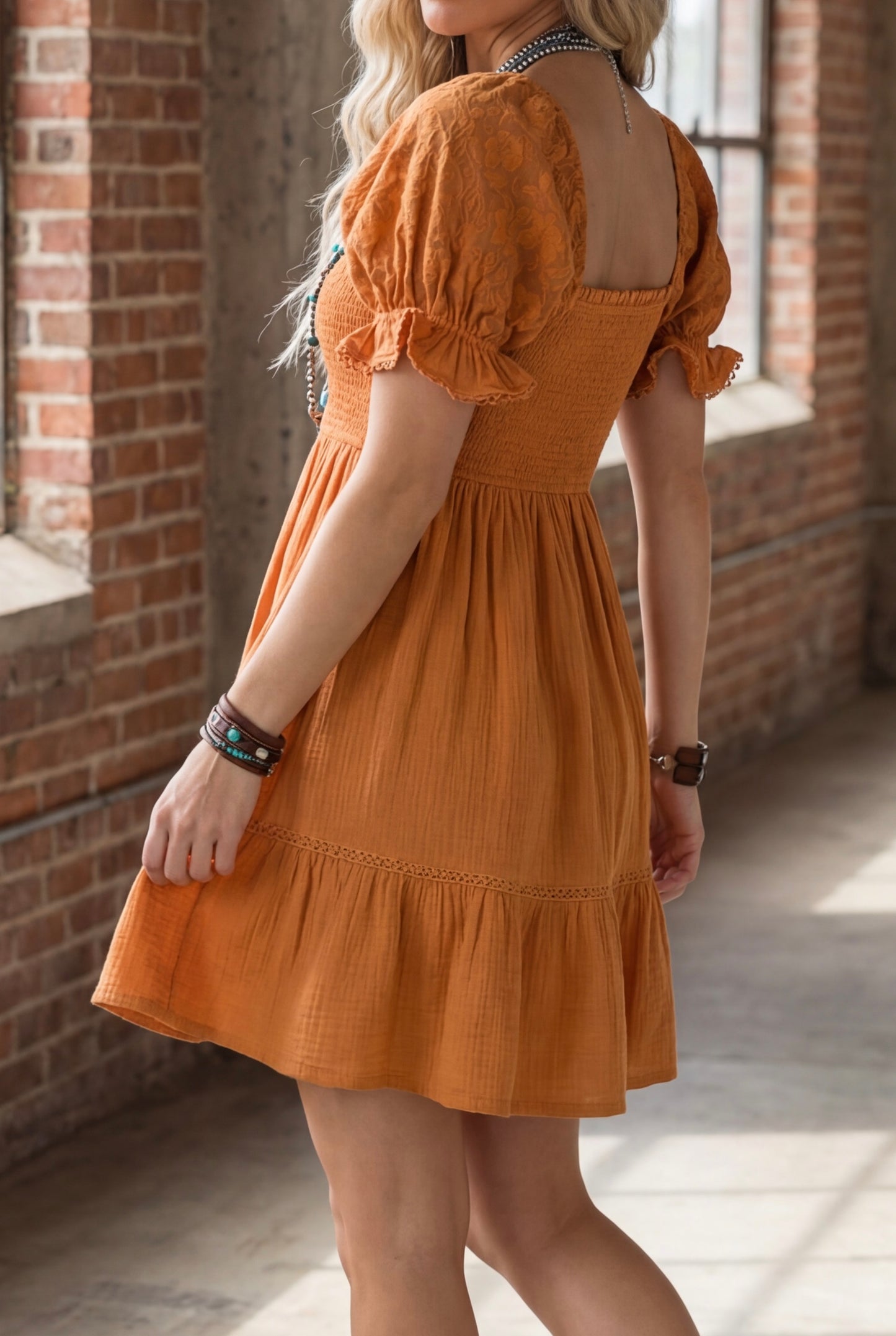 UMGEE Puff Sleeve Dress