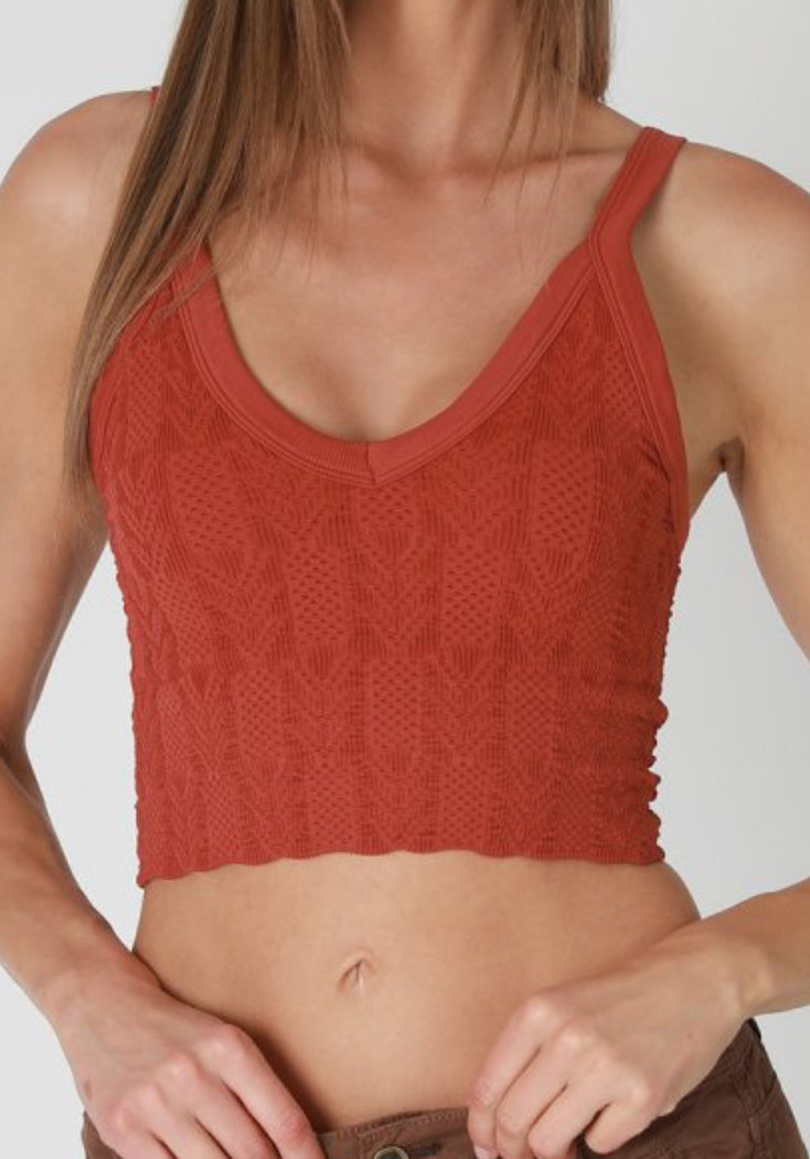 Nikibiki V-Neck Lave Textured Top