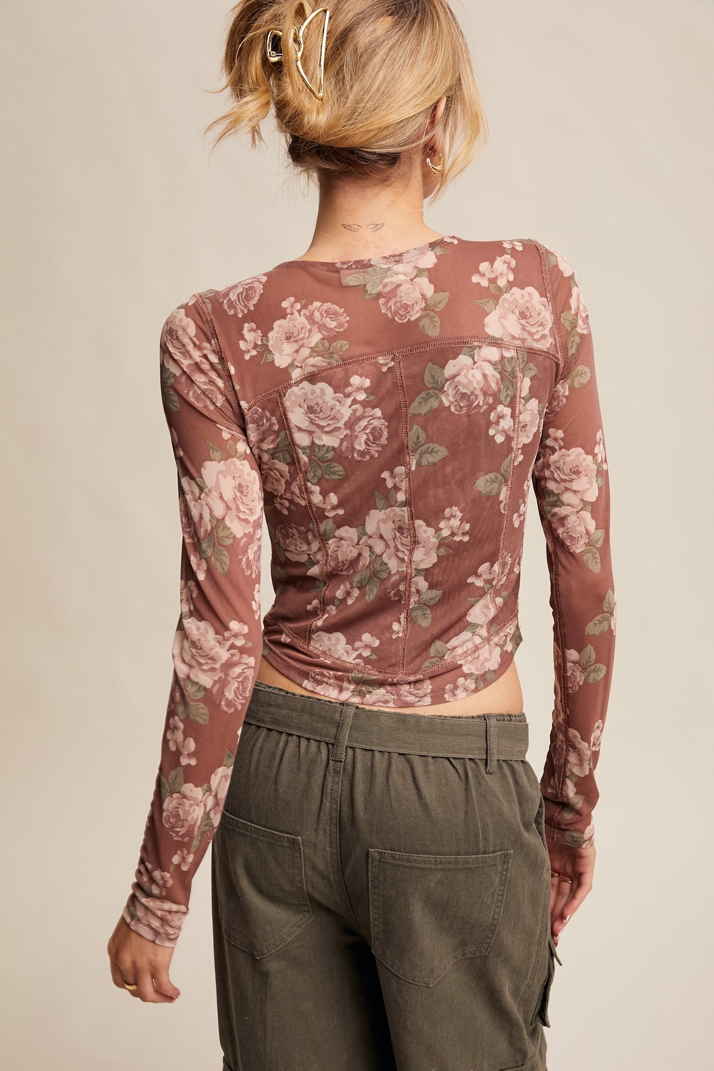 Listicle Floral Top