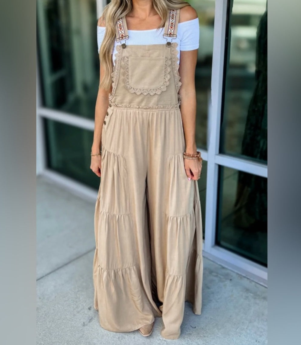Eesome Tiered Overall Jumpsuit