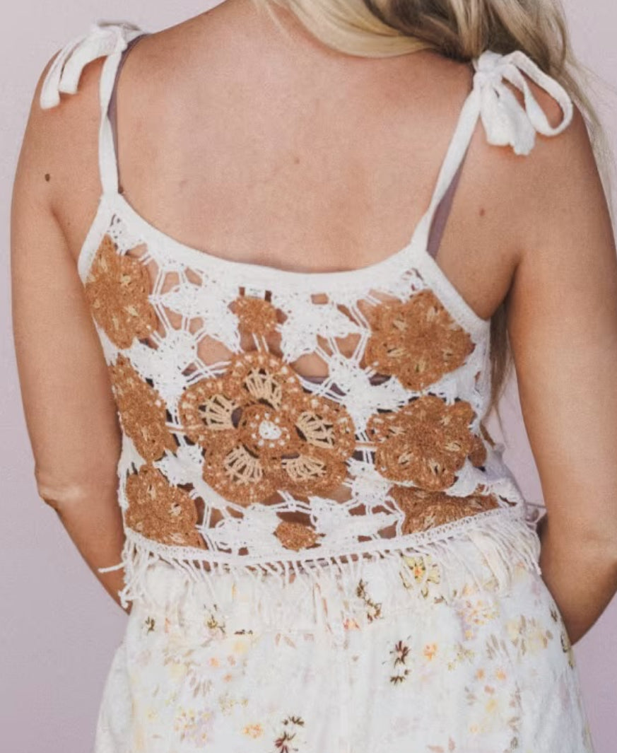 POL Crochet Crop Top