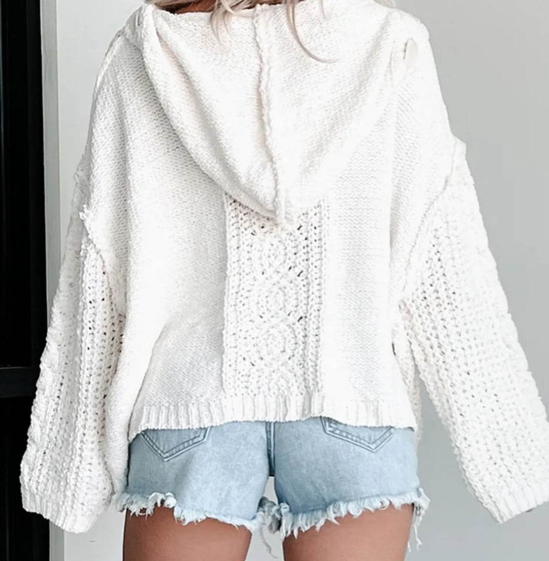 Cable Knit Hoodie