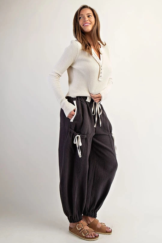 Eesome Striped Drawstring Jogger
