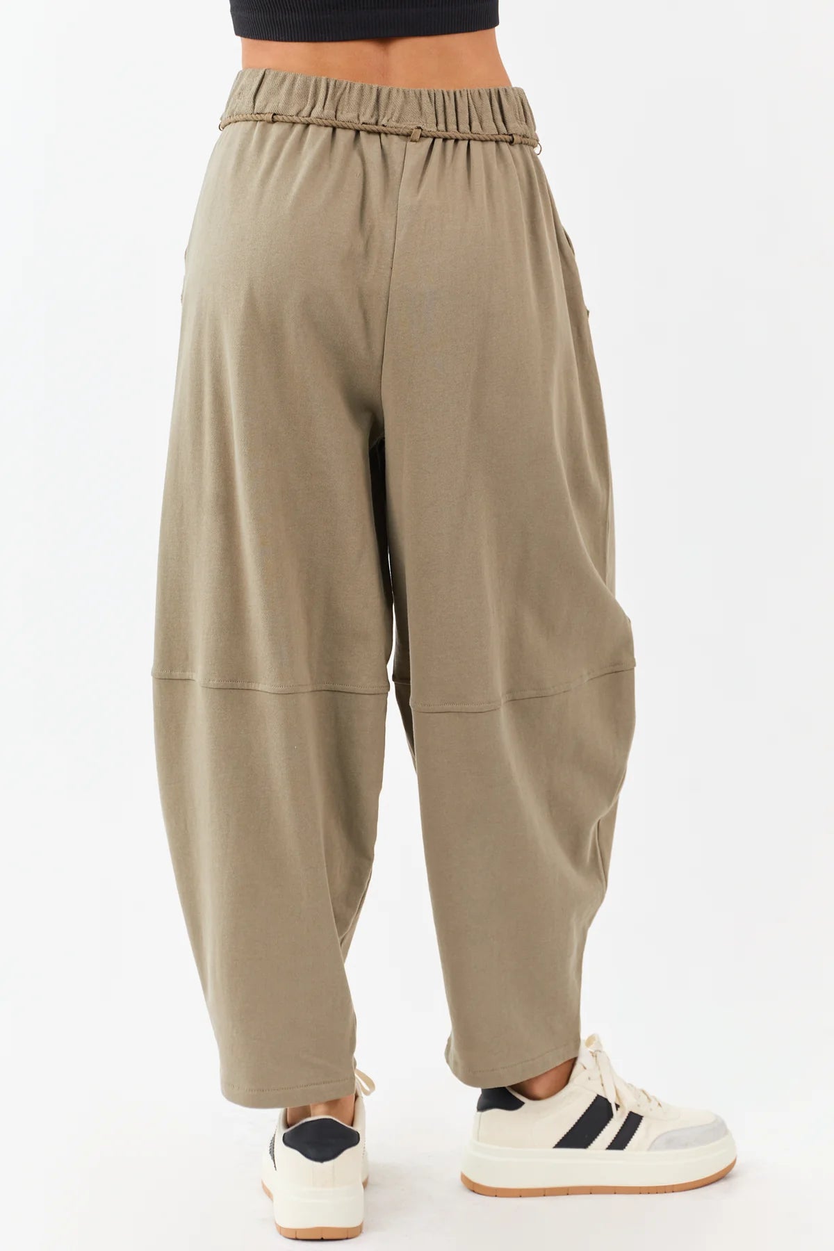 Very J Olive Barrel Pants