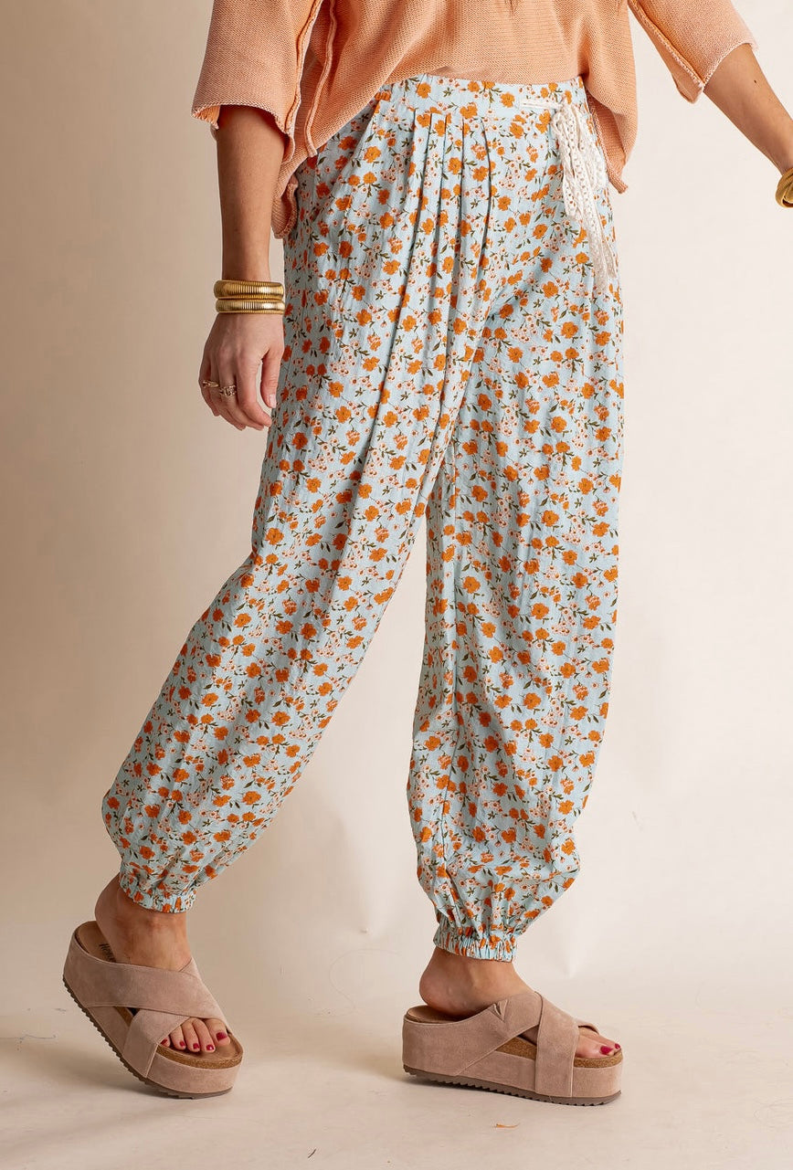 POL Boho Floral Jogger
