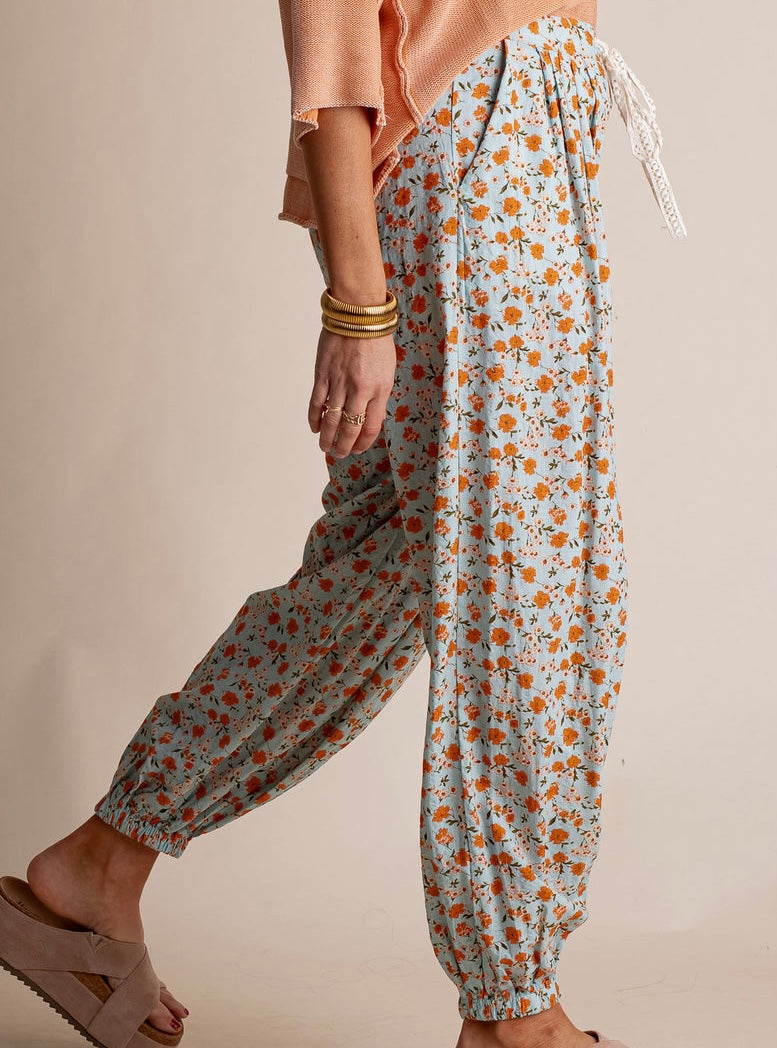 POL Boho Floral Jogger