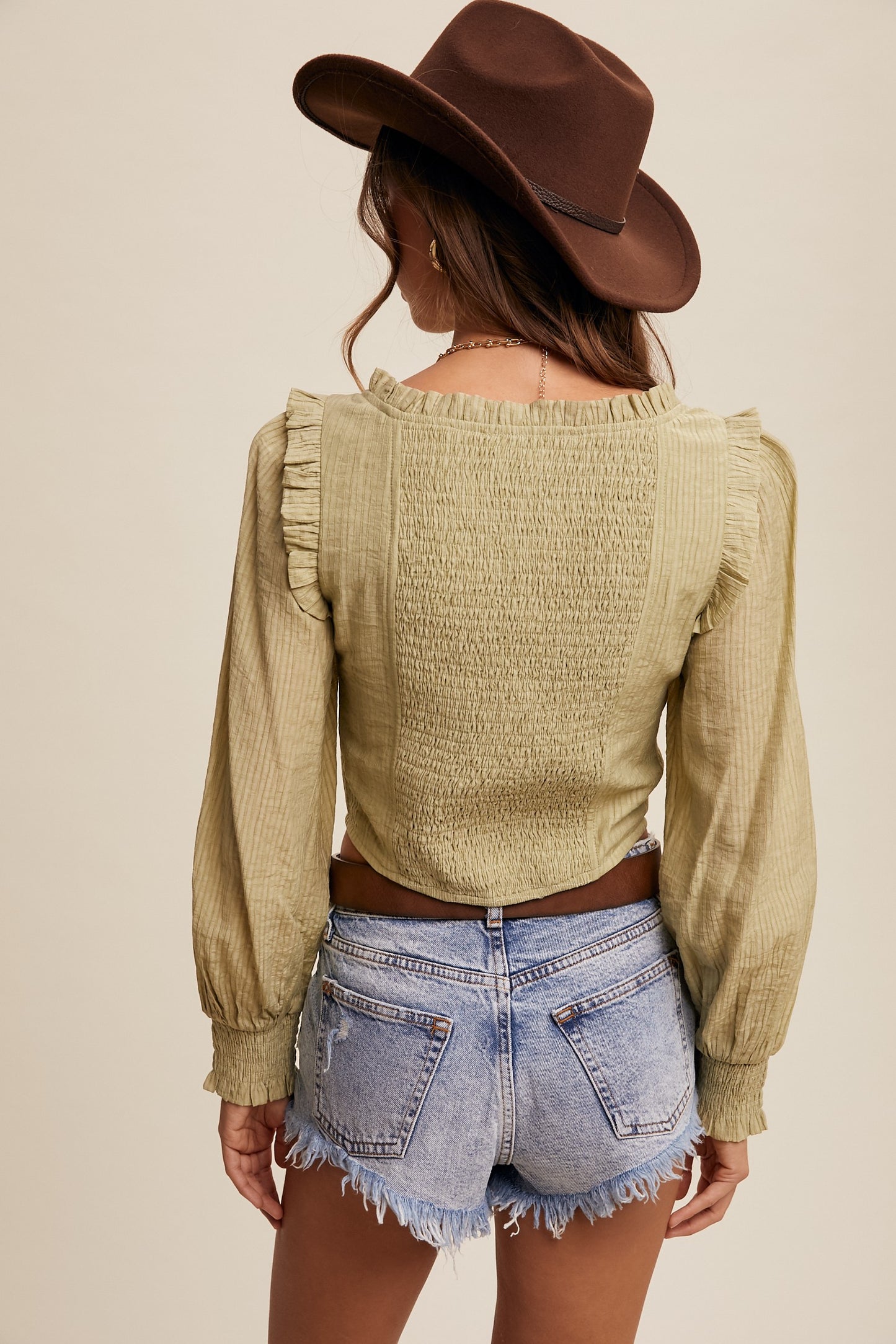 Listicle Eye-hook Top