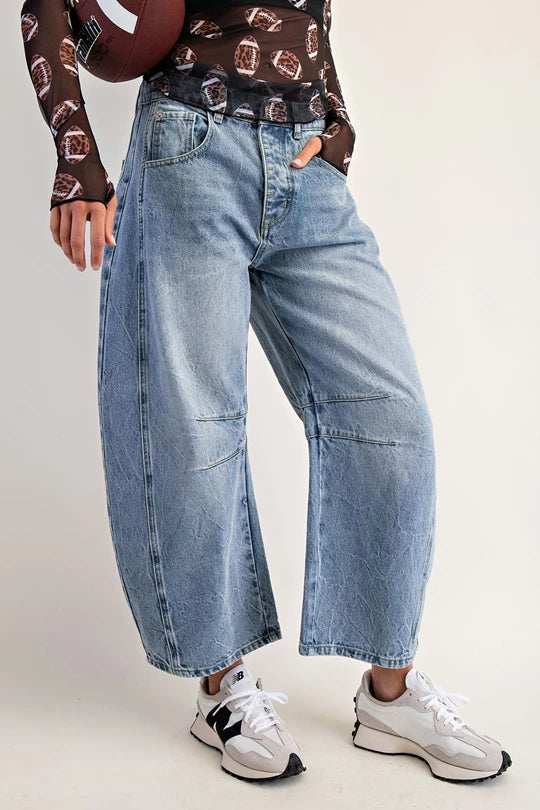 Eesome Game Day Barrel Jeans