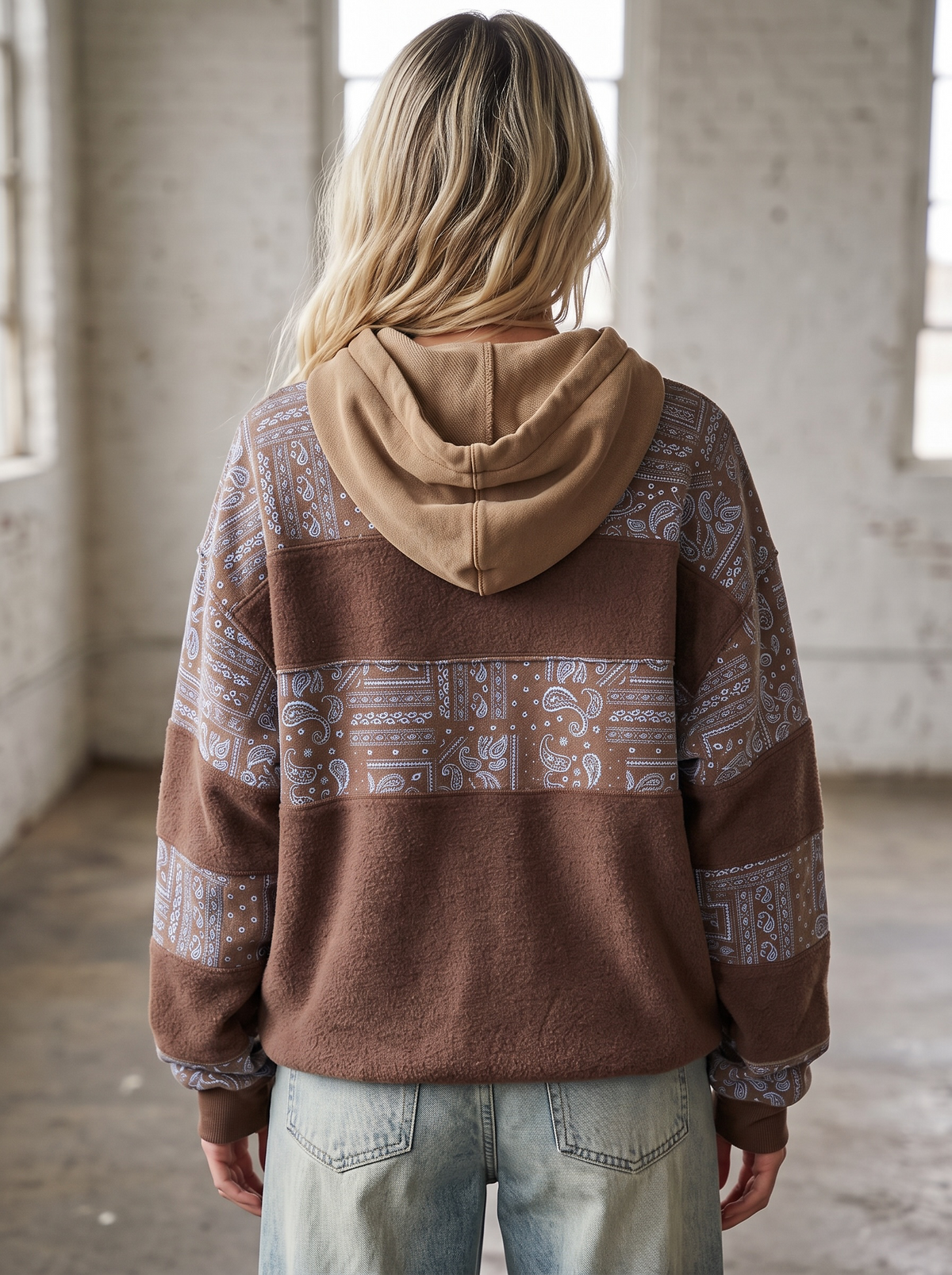 Easel Bandana Print Hoodie
