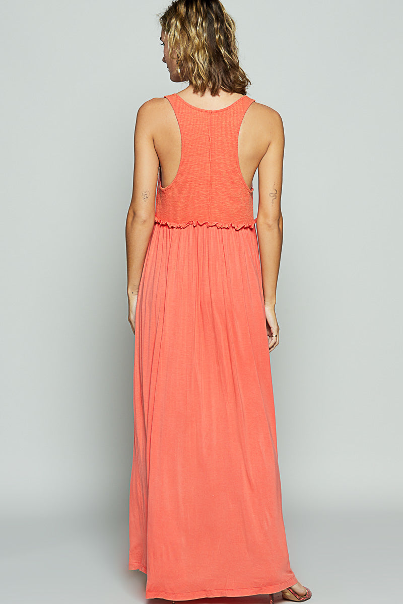 POL Slit Maxi Dress