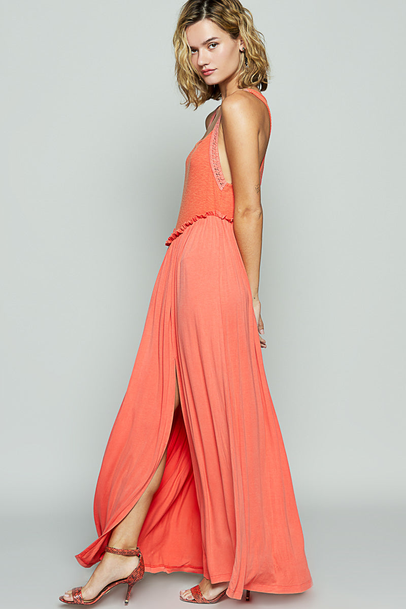 POL Slit Maxi Dress
