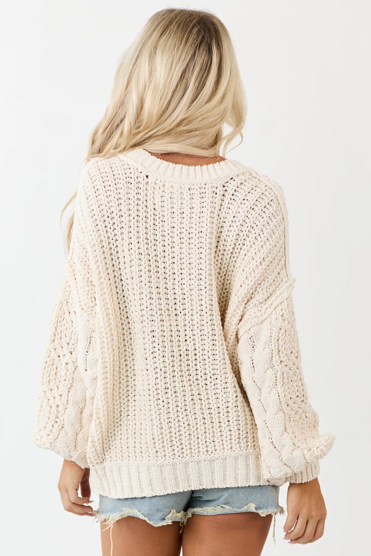 PREORDER - POL Cable Knit Sweater