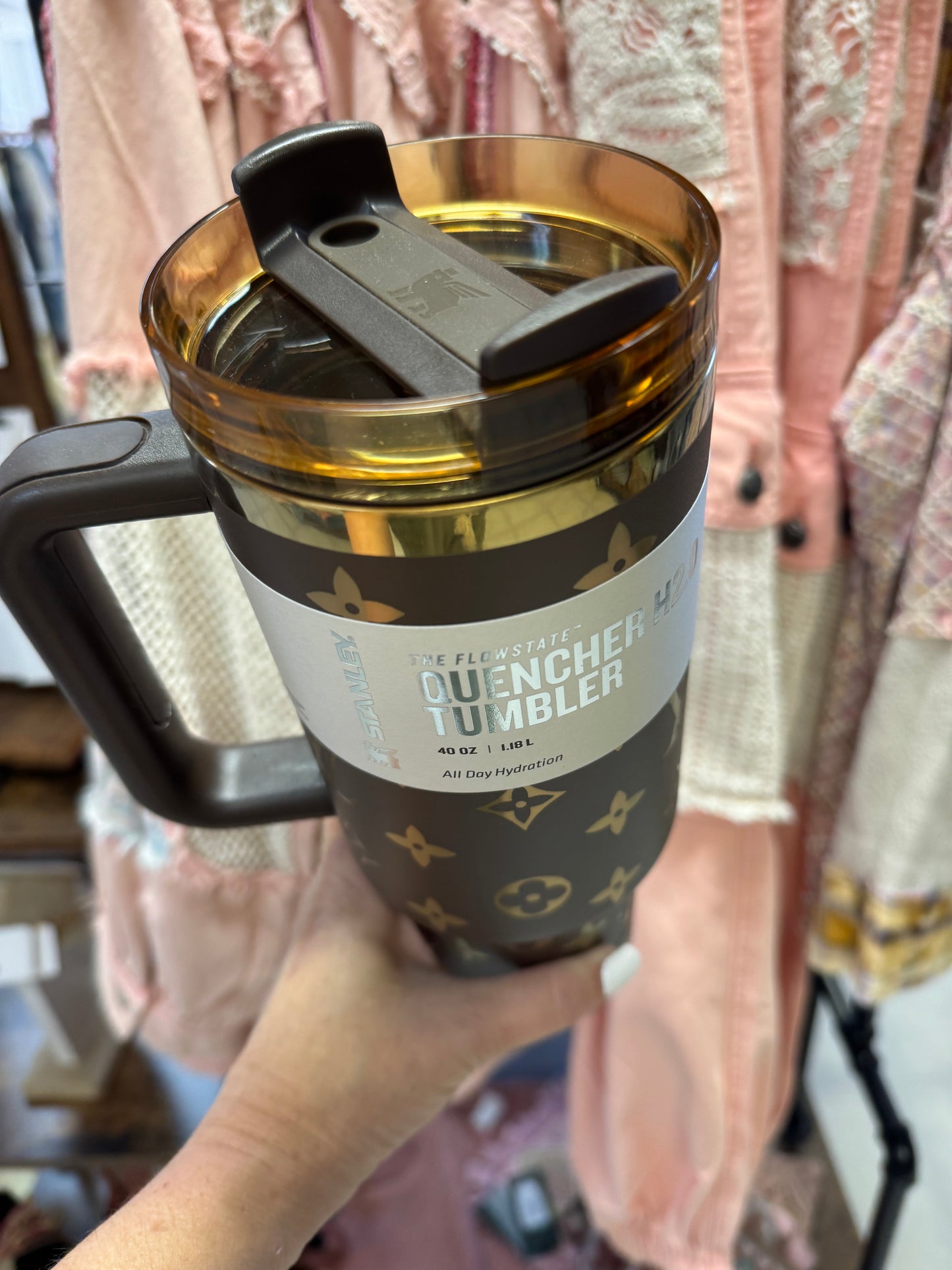 LV Dupe Stanley Tumbler