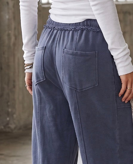 Washed Barrel Pants