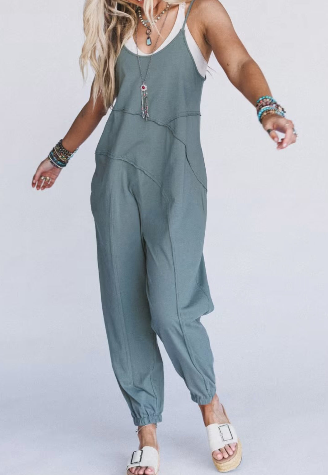 Very J Harem Jumpsuit