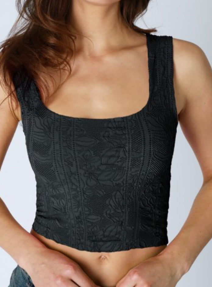 Nikibiki Floral Textured Tank