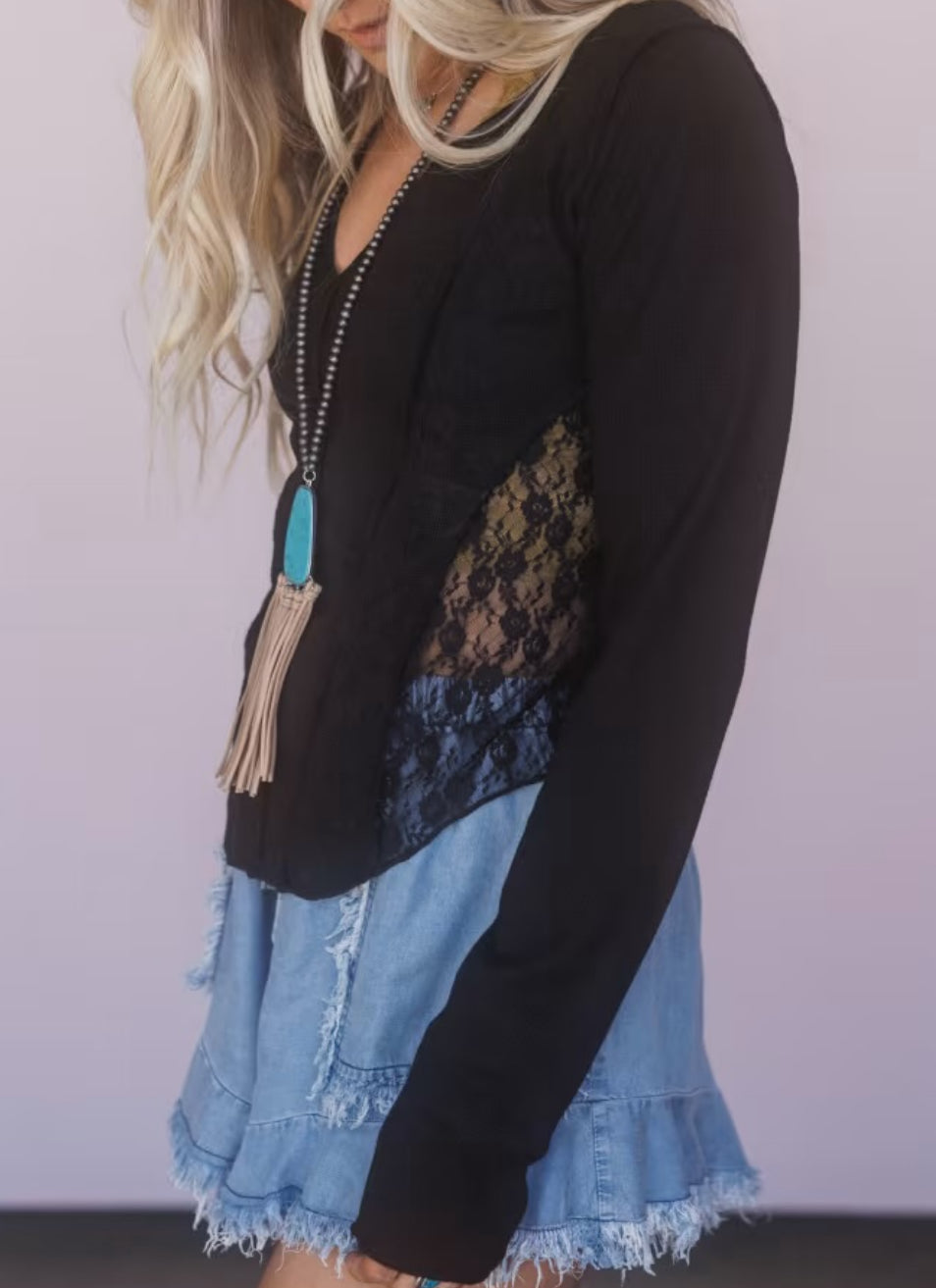 POL Lace Panel Top