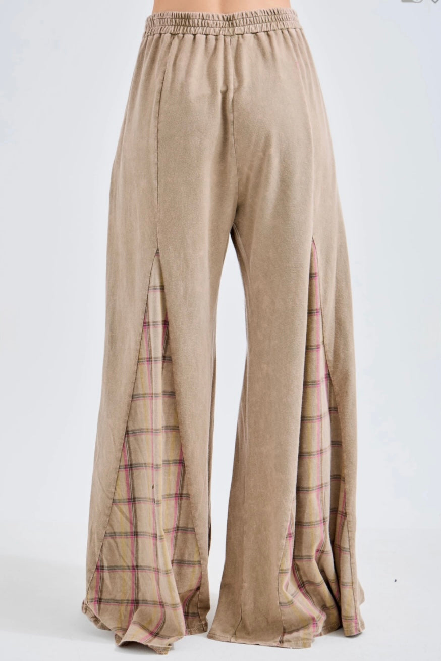 J.Her Plaid Wide Leg Pants