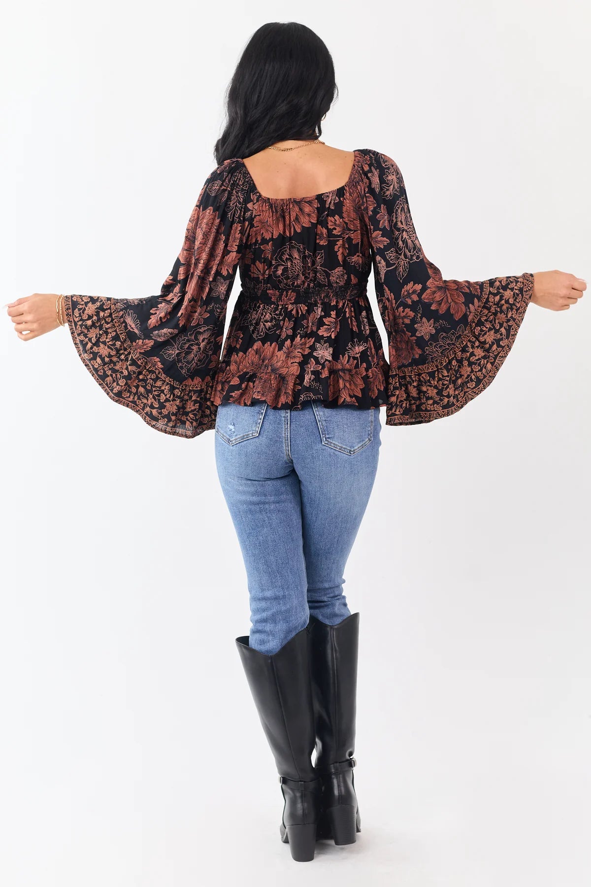 Angie Gypsy Floral Top