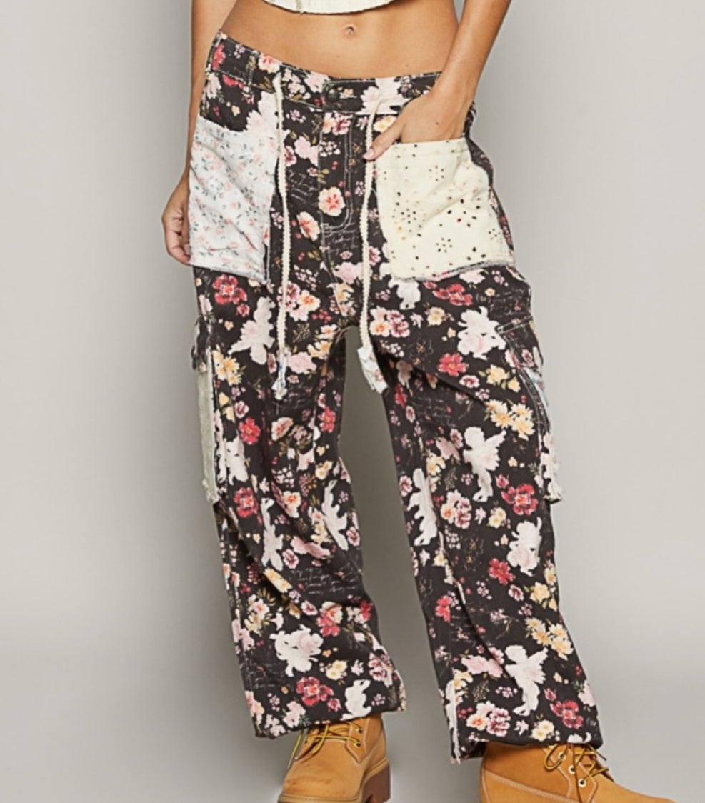POL Floral Jogger