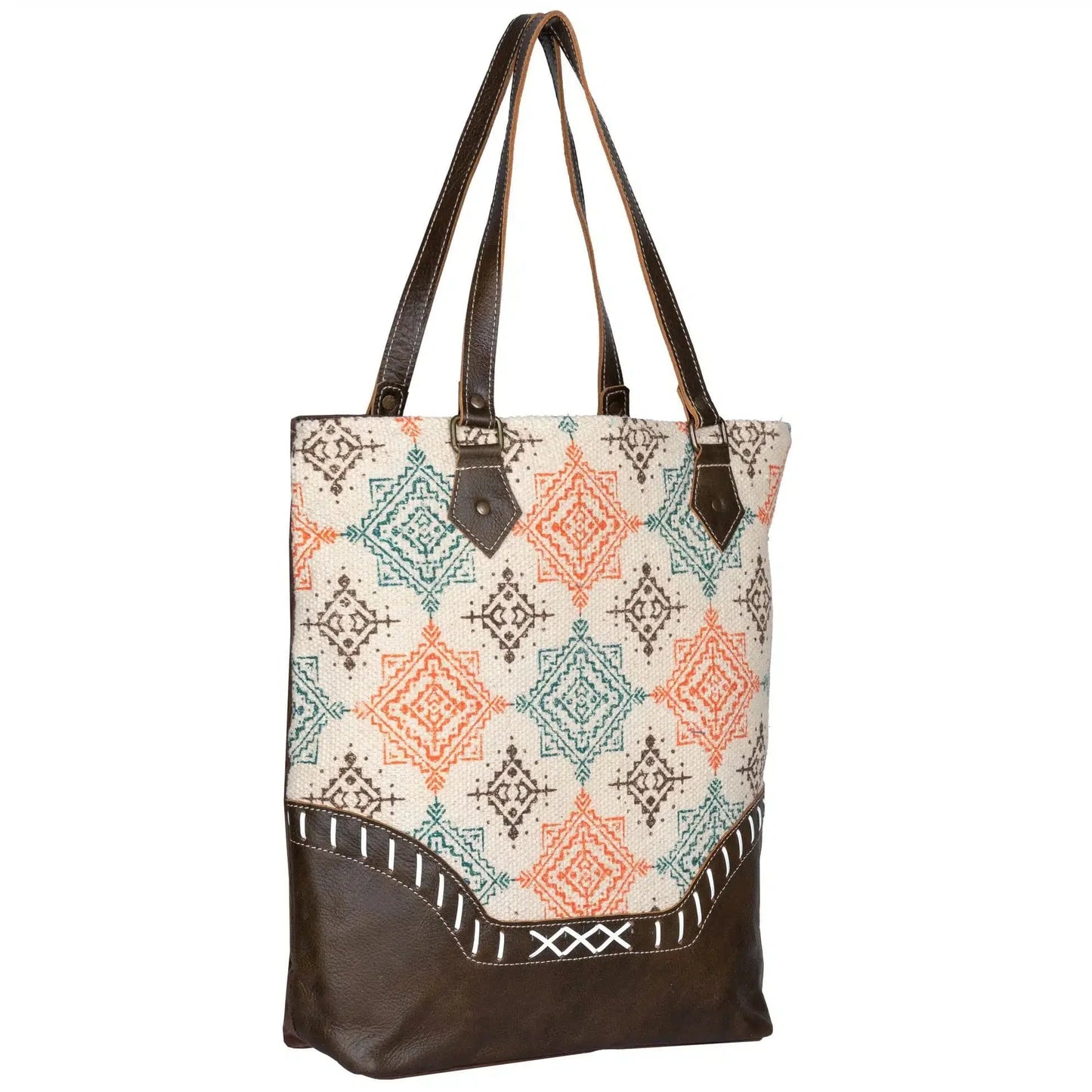 Boho Leather Tote