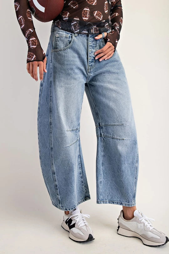 Eesome Game Day Barrel Jeans