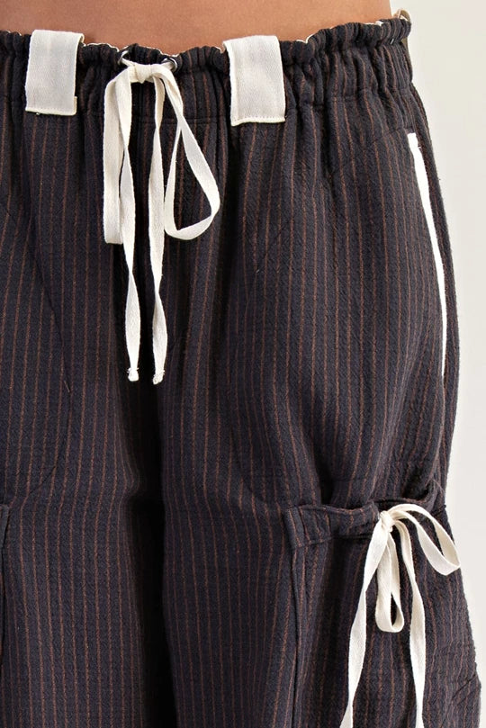 Eesome Striped Drawstring Jogger