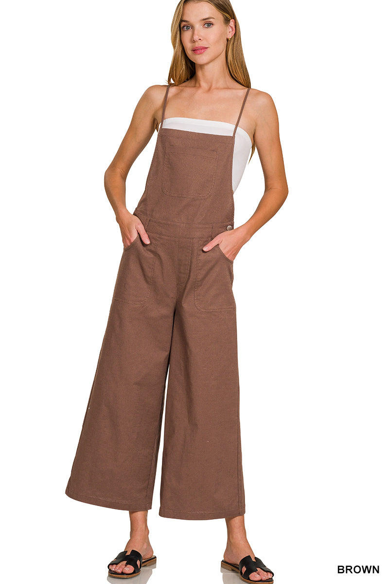 DEAL OF THE DAY!!! Tie Back Cropped Overalls