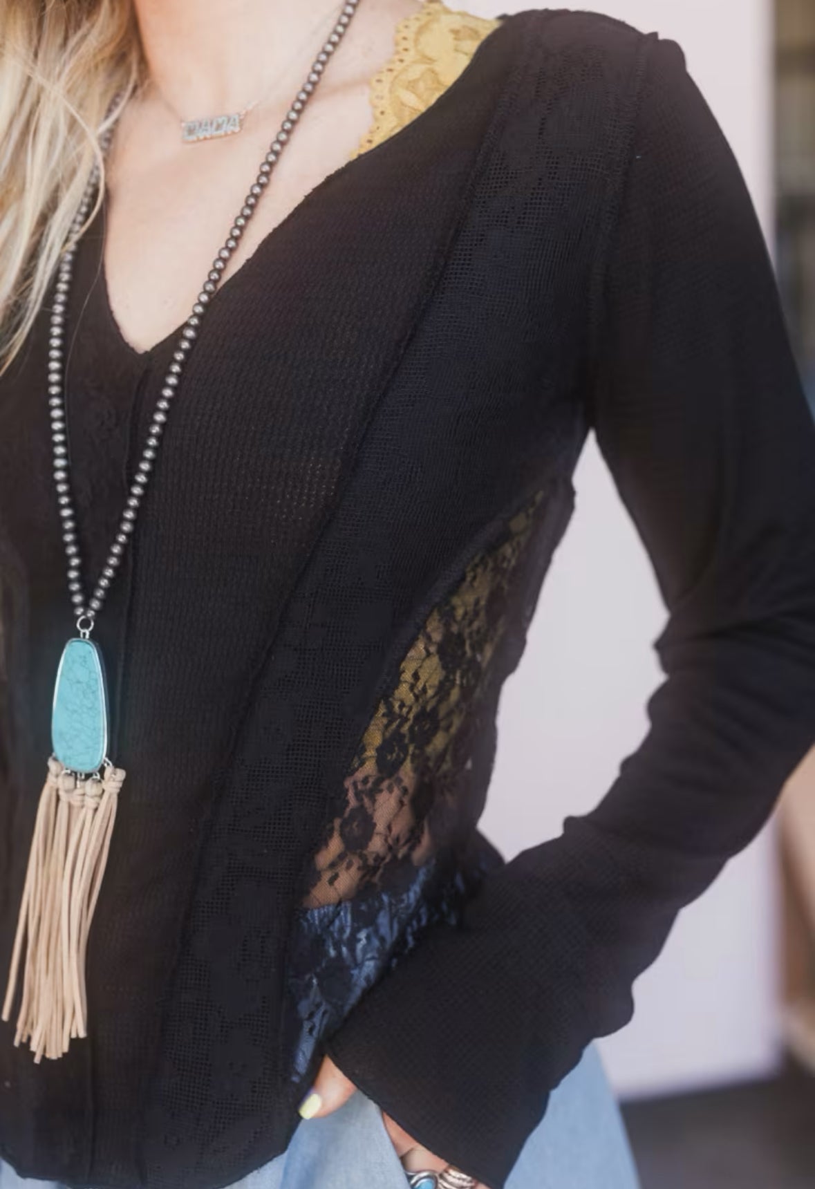 POL Lace Panel Top