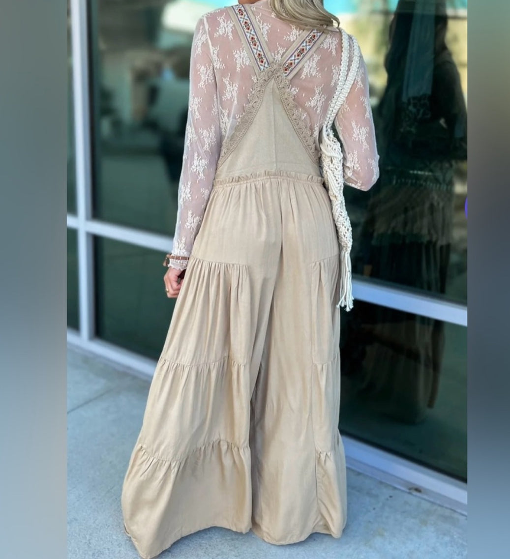 Eesome Tiered Overall Jumpsuit