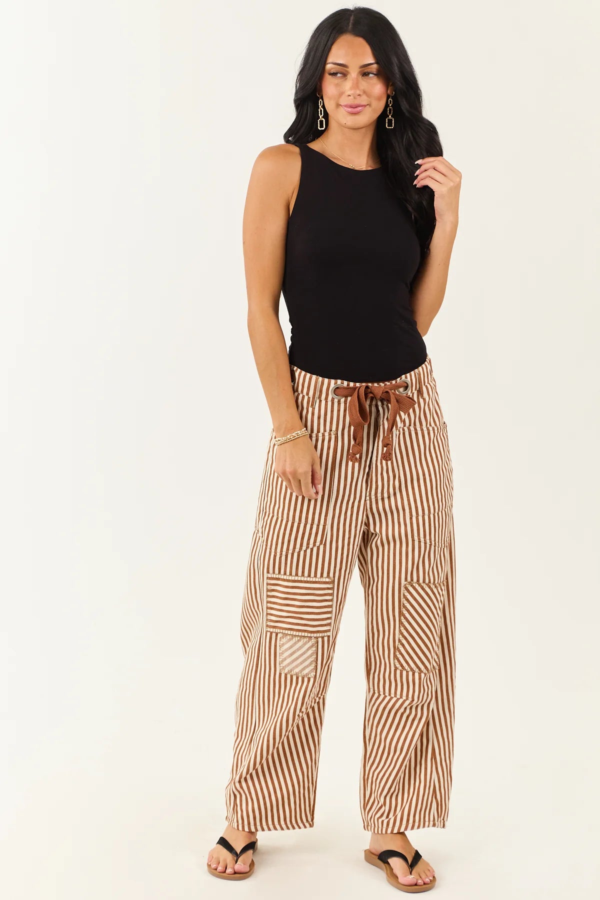 Eesome Striped Barrel Pants