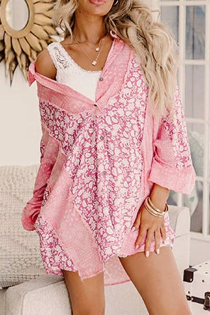 POL Bandana Floral Print Top
