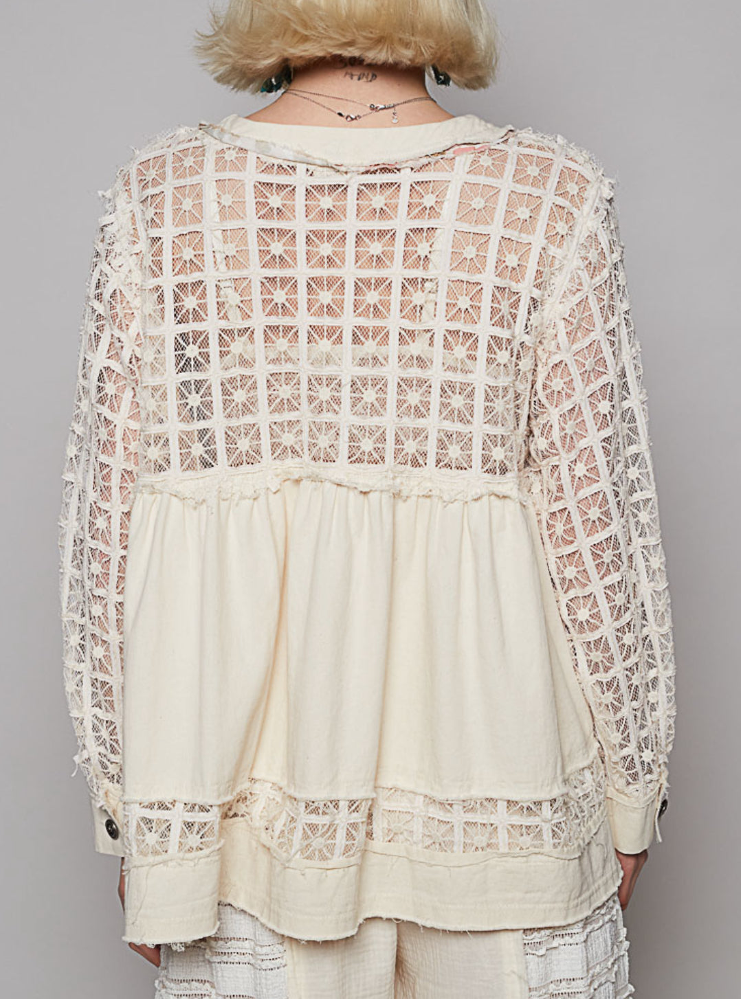 POL Crochet Shacket