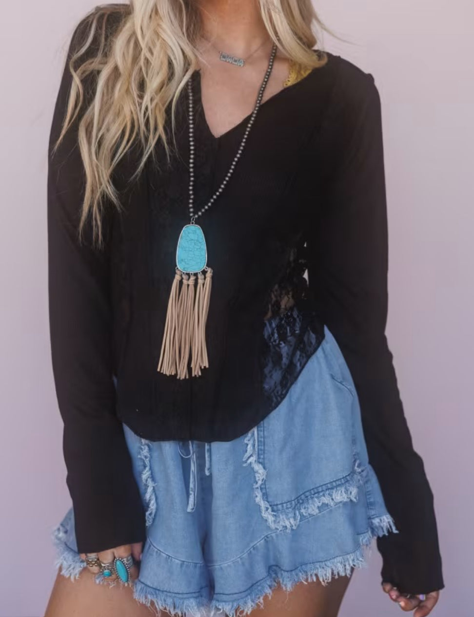 POL Lace Panel Top