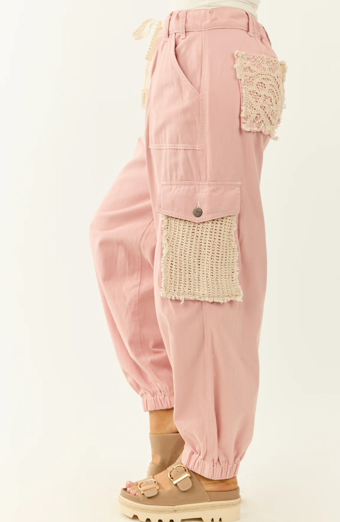 POL Crochet Cargo Jogger