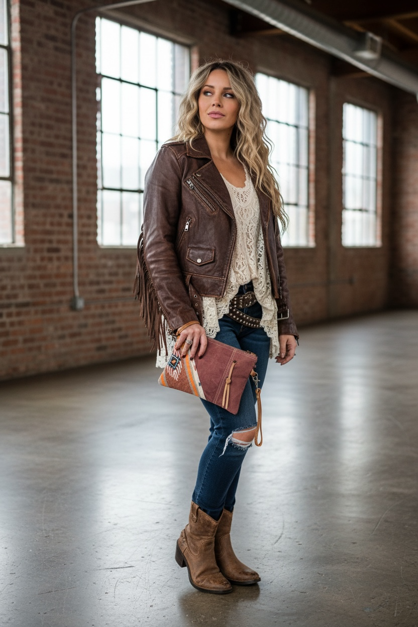 Aztec Wristlet Pouch