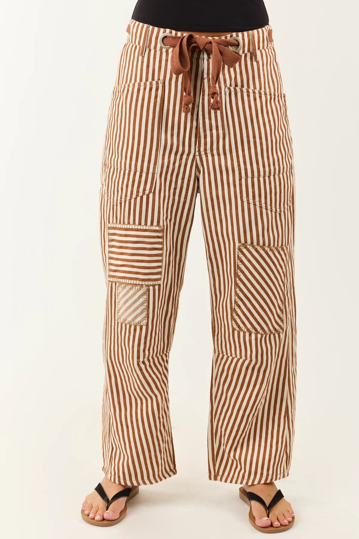 Eesome Striped Barrel Pants