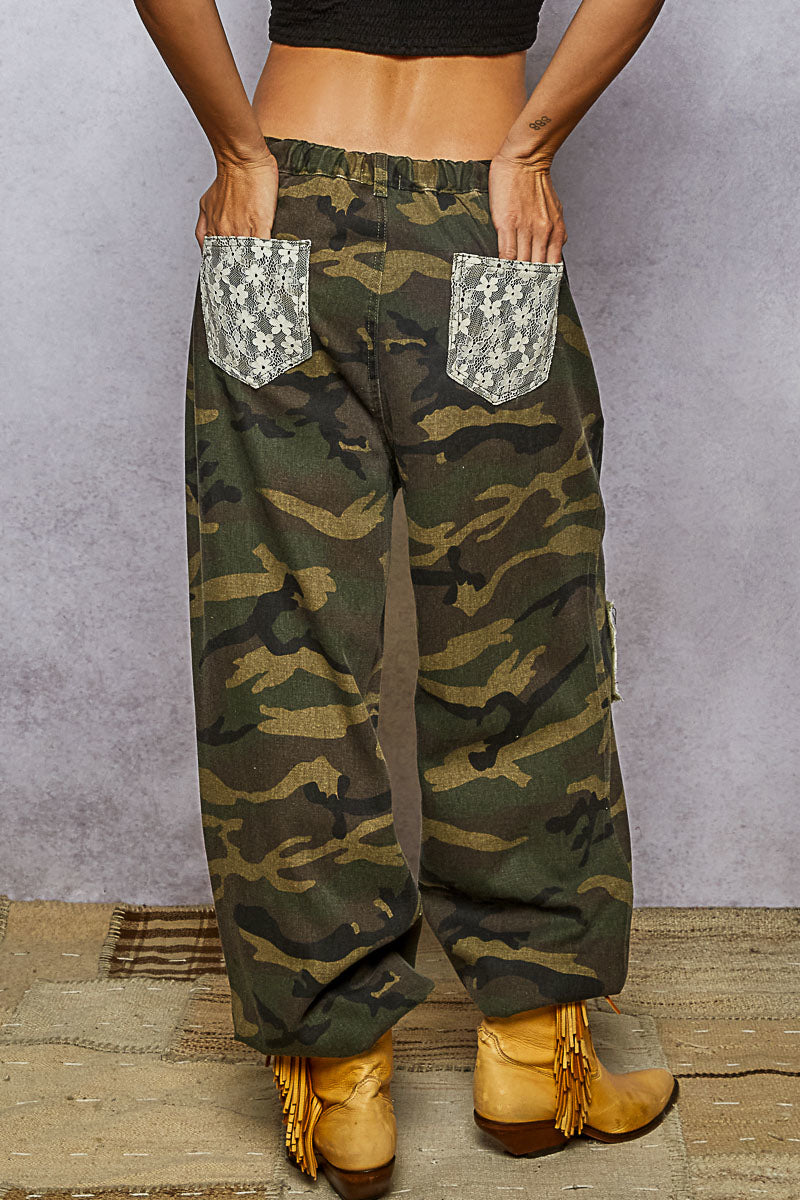 POL Camo Patchwork Jogger