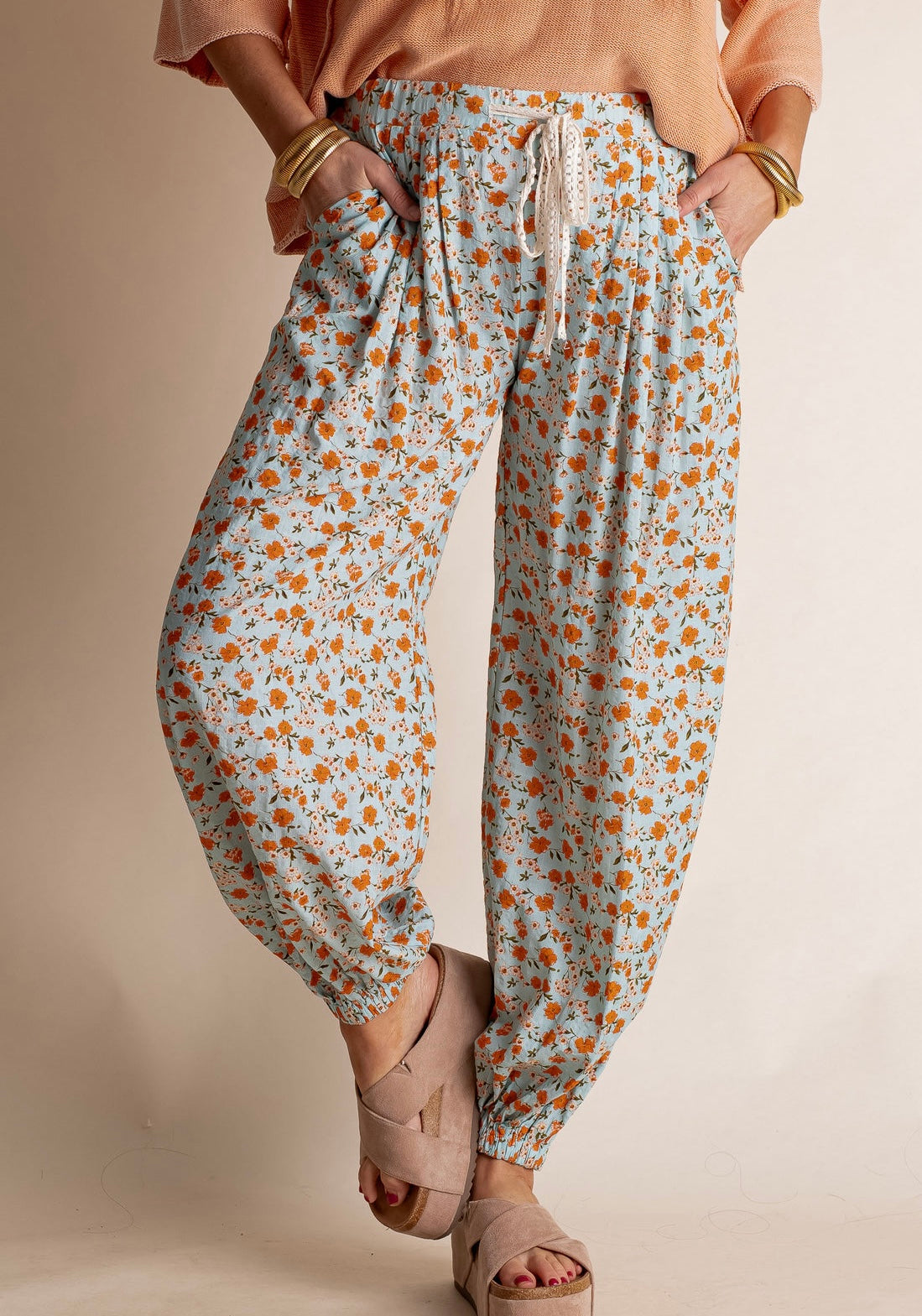 POL Boho Floral Jogger